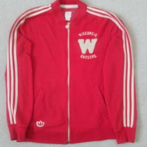 Wisconsin Badgers Adidas Zip Sweatshirt